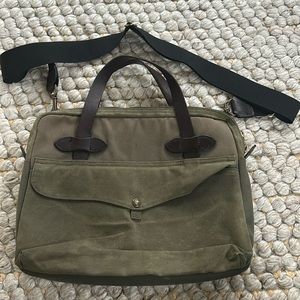 Filson Green Canvas Tablet Bag